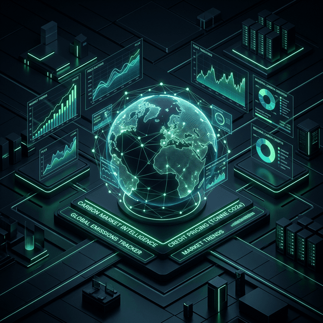 Bosque tropical denso que representa créditos de carbono basados en la naturaleza